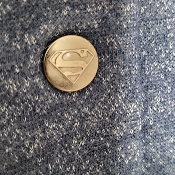Superman Varsity Sweater Jacket Mens L - Picture 5 of 5